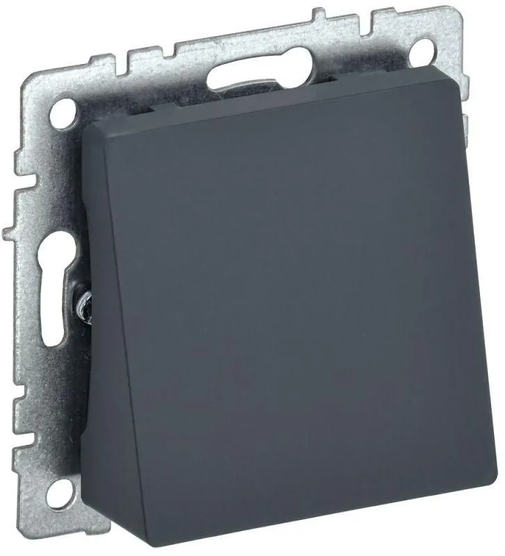 вывод кабеля brite мв10-брг механизм графит iek br-vk10-0-k53 от магазина Штепсель и батарейка.