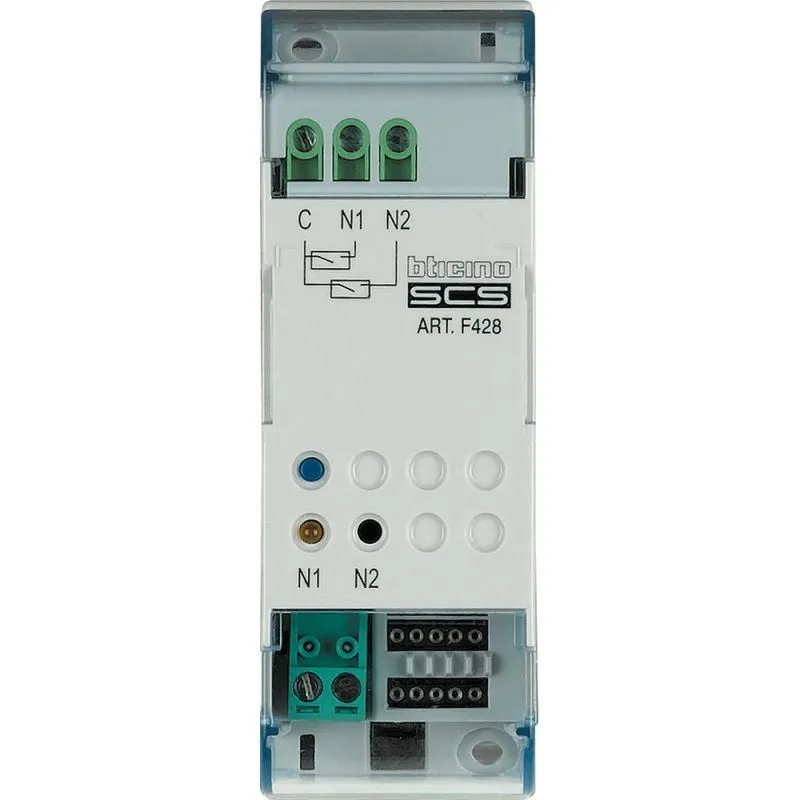 устройство управляющее my home с 2 конт. din leg btc f428 от магазина Штепсель и батарейка.