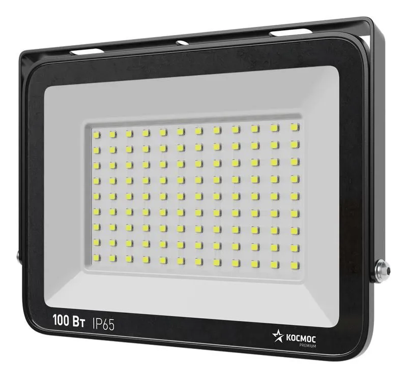 прожектор светодиодный premium 100вт 6500к 10000лм ip65 космос kos_pr_led_100 от магазина Штепсель и батарейка.