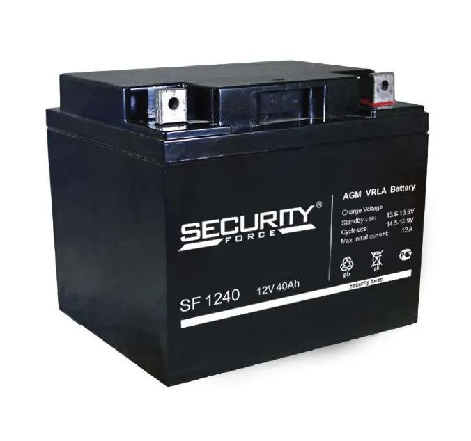 аккумулятор опс 12в 40а.ч sf 1240 security force 4614030010011 от магазина Штепсель и батарейка.