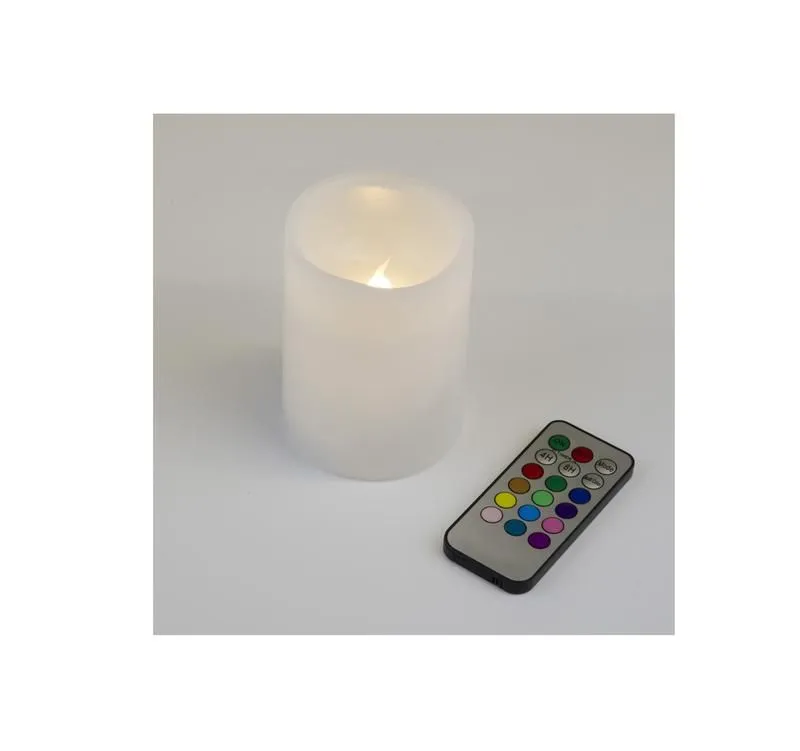 фигура led "свеча" uld-f052 rgb rc candle на батарейках 2аа (не в/к). 7.5х10 см 1 светодиод. rgb свет пульт ду (в/к). uniel ul-00007258 от магазина Штепсель и батарейка.