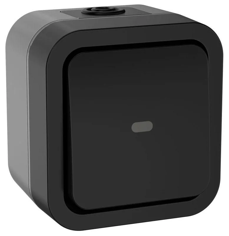 переключатель 1-кл. оп tors 10а ip55 ts102 с индикацией графит iek ts-v10-1-10-55-k53 от магазина Штепсель и батарейка.