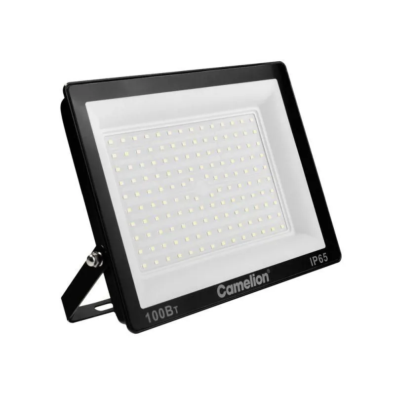 прожектор lfl-10004 c02 (led smd 100вт 10000лм 230в 6500к 245х233.5х31) черн. camelion 16333 от магазина Штепсель и батарейка.