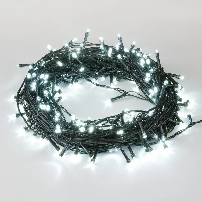 гирлянда led uld-s2000-200/dga white ip20 20м 200 диодов бел. свет провод зел. uniel ul-00007309 от магазина Штепсель и батарейка.
