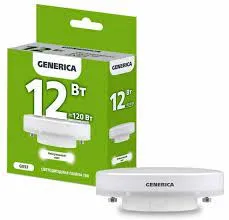 лампа led 12вт 4000к gx53 таблетка generica ll-t80-12-230-40-gx53-g от магазина Штепсель и батарейка.