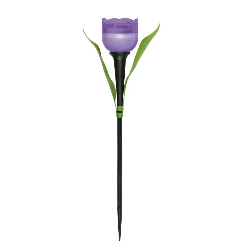 светильник садовый usl-c-453/pt305 "лиловый тюльпан" purple tulip ip44 солнечная батарея uniel ul-00004278 от магазина Штепсель и батарейка.