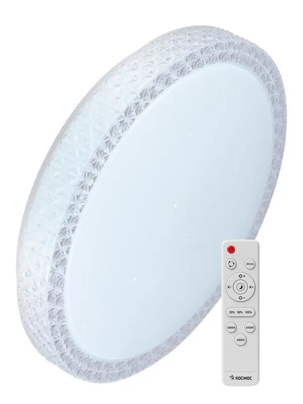 светильник светодиодный premium saphir 75вт 230в 3000-6500к 6000лм ip40 495х115мм настенно-потолочный управляемый с пультом ду космос kssaph75w от магазина Штепсель и батарейка.