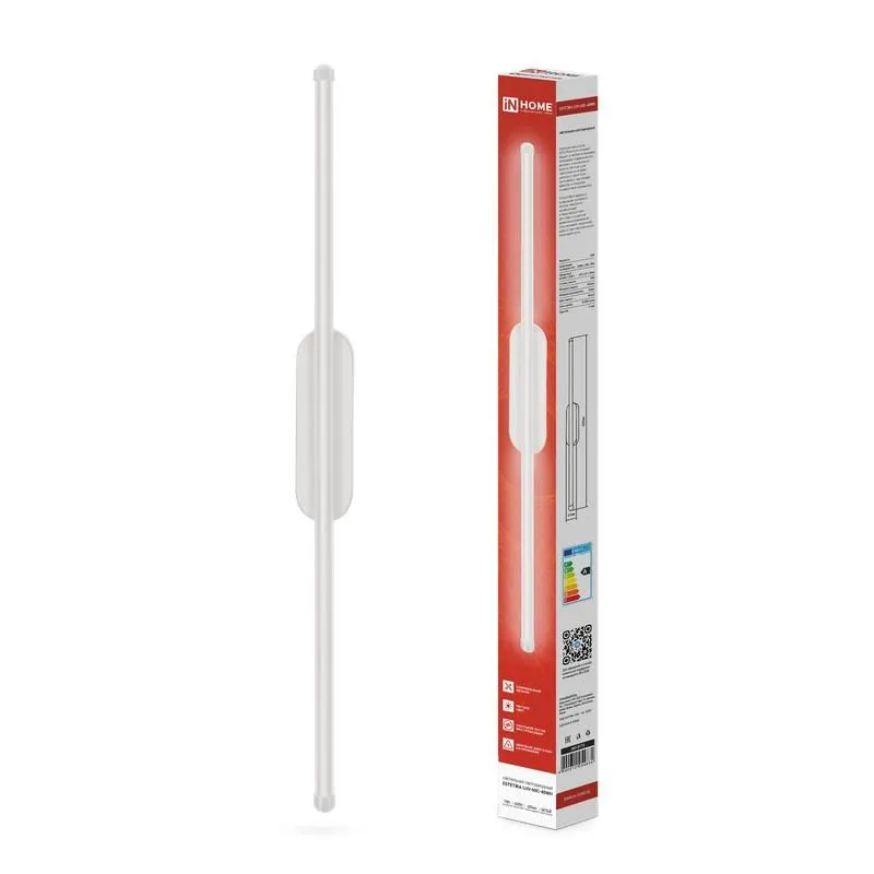 светильник светодиодный estetika luv-60c-40wh 10вт 4000к 700лм 230в 600х50х25 бел. in home 4690612054834 от магазина Штепсель и батарейка.