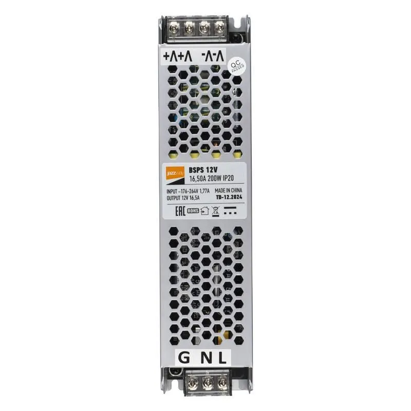 блок питания для светодиод. ленты bsps 200вт 16.5а 12в ip20 метал. jazzway 5024410 от магазина Штепсель и батарейка.