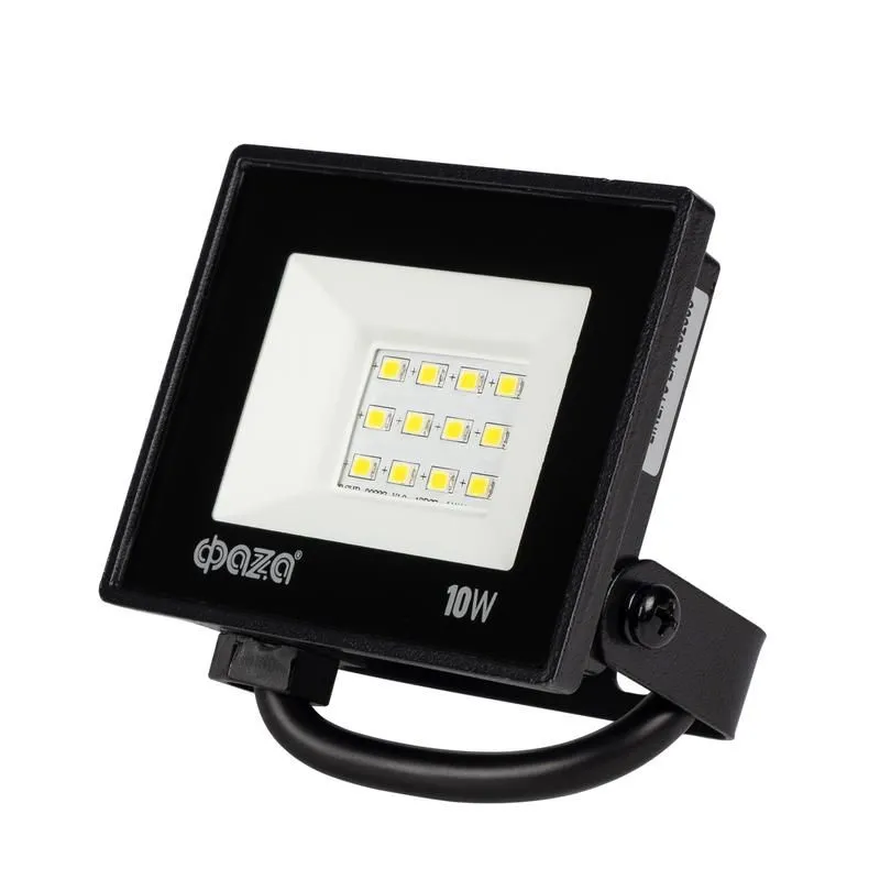 прожектор светодиодный сдо-20 10вт 6500к ip65 230в bl до прозр. закален. стекло фаzа 5047242 от магазина Штепсель и батарейка.