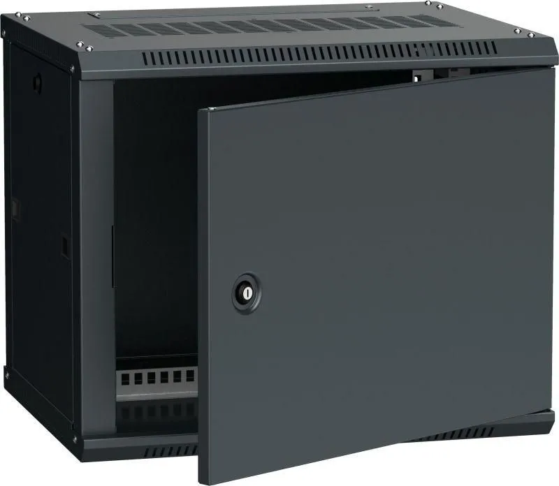 шкаф 19 дюйм linea w 9u 600х450мм настен. метал. дверь ral9005 itk lwr5-09u64-mf от магазина Штепсель и батарейка.