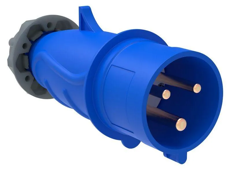 вилка эл. каб. 16а 2p+pe 220в ip44 magnum сси-013 iek psn01-016-3 от магазина Штепсель и батарейка.