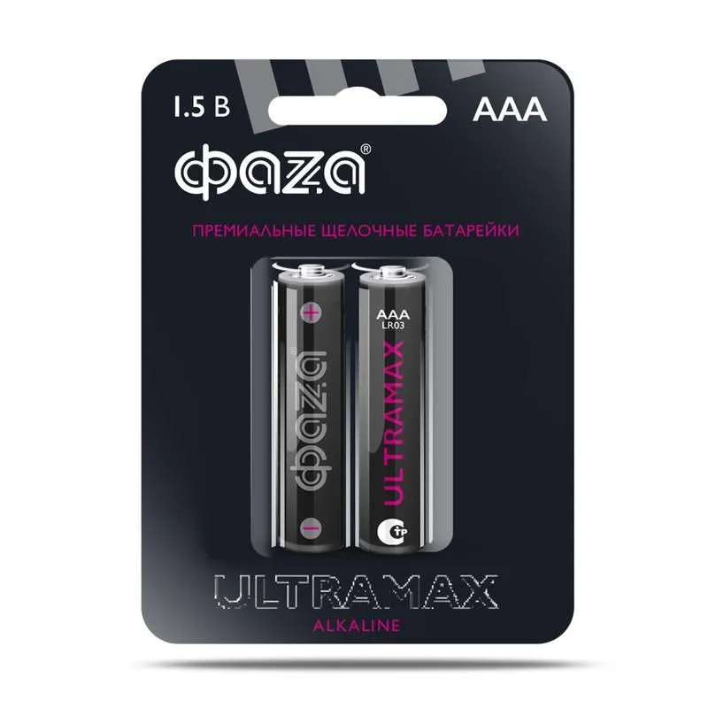 элемент питания алкалиновый aaa/lr03 1.5в ultra max lr03um-b2 bl-2 (уп.2шт) фаzа 5043053 от магазина Штепсель и батарейка.