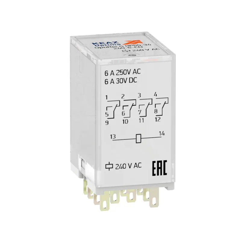 реле промежуточное optirel g rp55-34-24d-6-co кэаз 281125 от магазина Штепсель и батарейка.