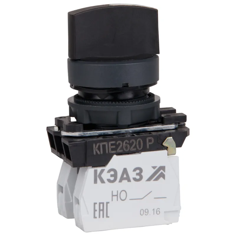 переключатель кпе2620р 2но+0нз ручка фикс 3поз ip65черн. кэаз 248267 от магазина Штепсель и батарейка.