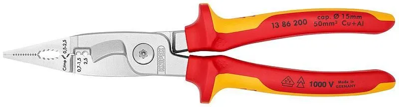клещи электромонтажные vde 6-в-1 l-200мм knipex kn-1386200 от магазина Штепсель и батарейка.