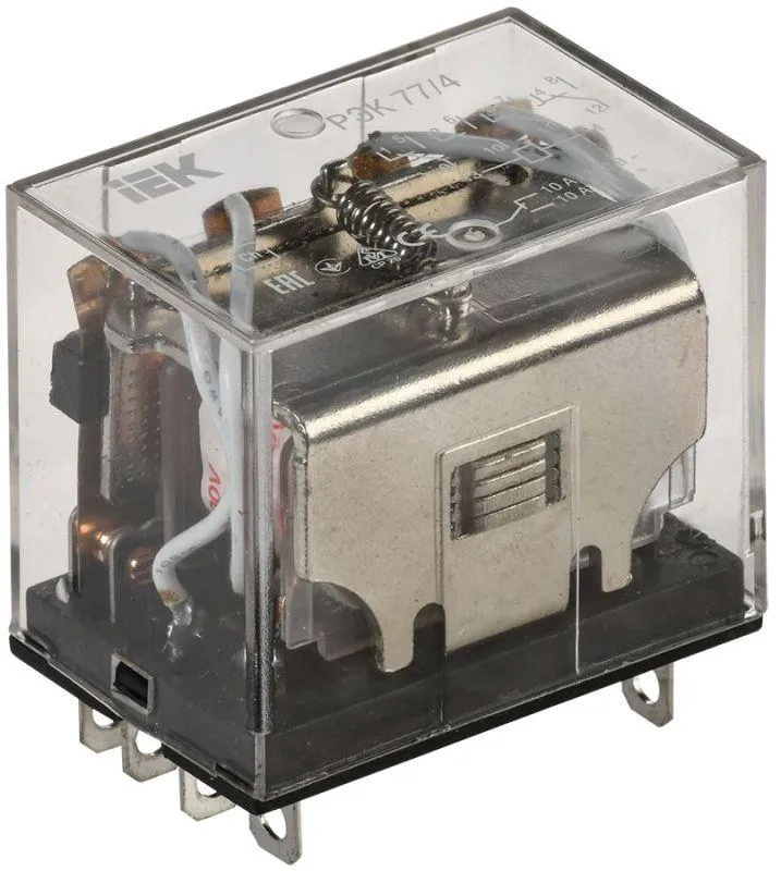 реле рэк 77-4 10а 220в ac iek rrp10-4-10-220a от магазина Штепсель и батарейка.