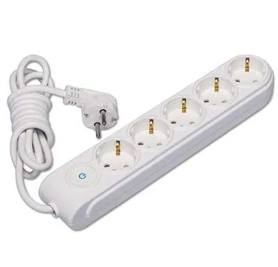 удлинитель 5х5м с заземл. 16а ip20 с выкл. защ. шторки makel n5310063 от магазина Штепсель и батарейка.