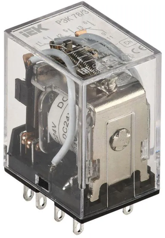реле рэк 78-3 5а 24в dc iek rrp20-3-05-024d от магазина Штепсель и батарейка.