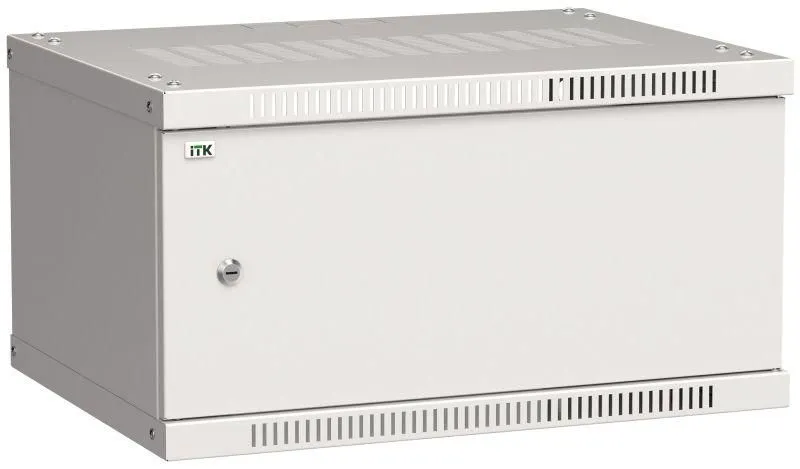 шкаф linea we 6u 600x450мм дверь металл сер. itk lwe3-06u64-mf от магазина Штепсель и батарейка.