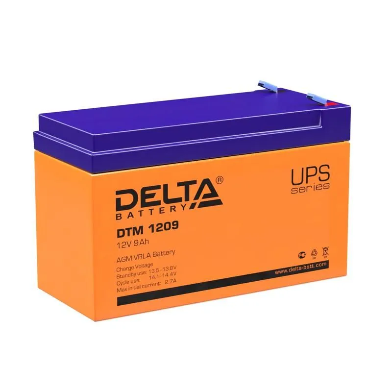аккумулятор ups 12в 9а.ч dtm 1209 delta 4614010050010 от магазина Штепсель и батарейка.