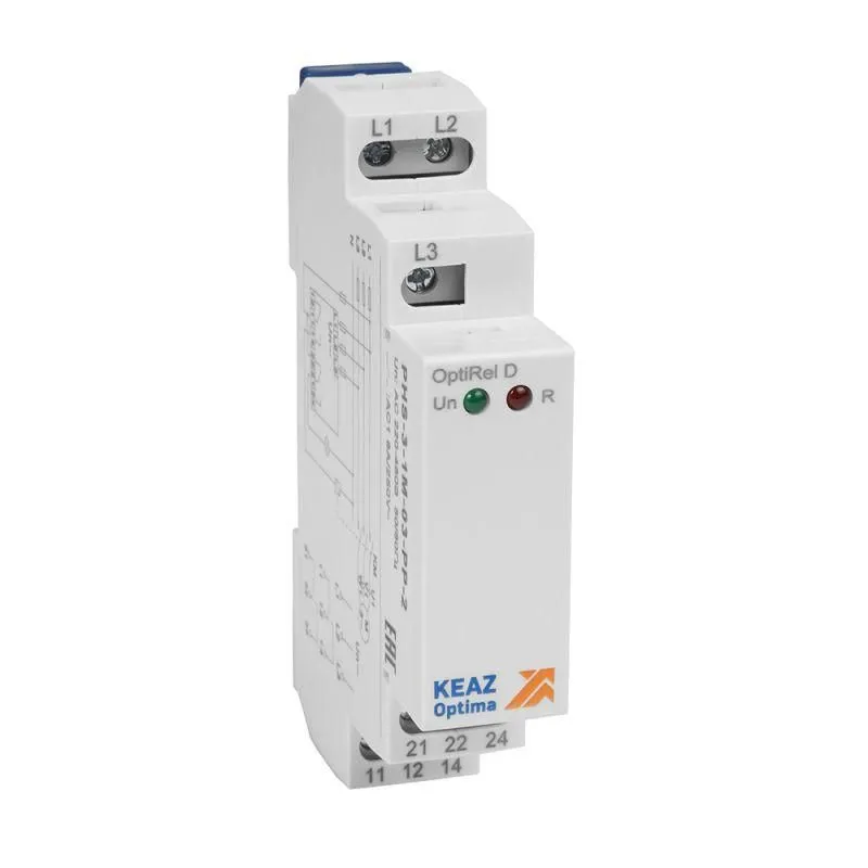 реле контроля фаз optirel d phs-3-1m-03-pp-2 чередования обрыва фаз 3ф 2со кэаз 331997 от магазина Штепсель и батарейка.