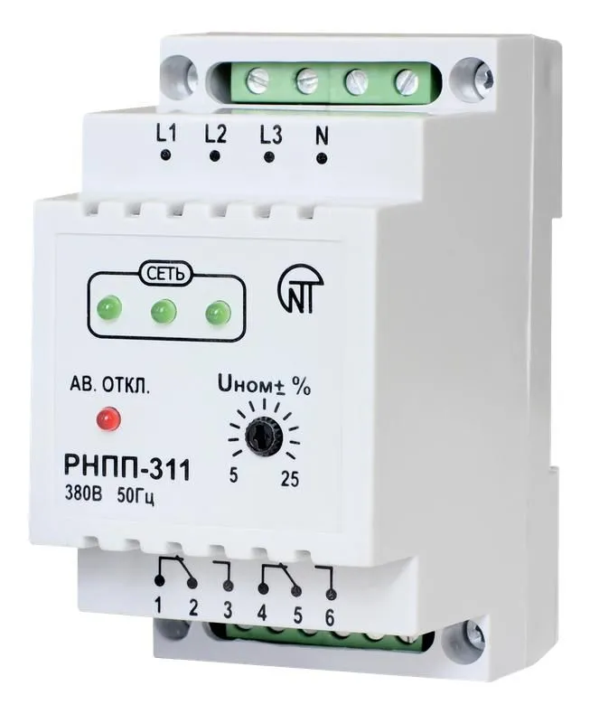 реле напряжения рнпп-311 3ф новатек-электро 3425600311 от магазина Штепсель и батарейка.