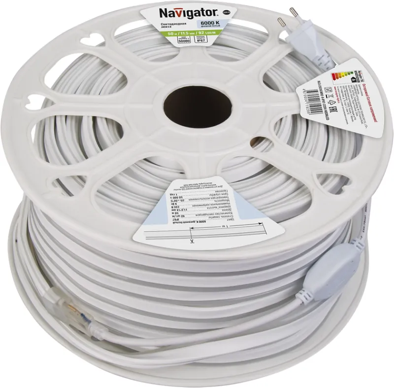 лента светодиодная 71 929 nls-2835сw92-9-ip67-220v-neonled r20 (уп.20м) navigator 71929 от магазина Штепсель и батарейка.