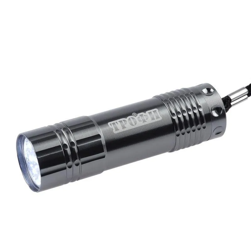 фонарь ручной tm9 9led алюм. элементы питания 3хaaa (не в компл.) (картон. упак.) трофи б0002225 от магазина Штепсель и батарейка.