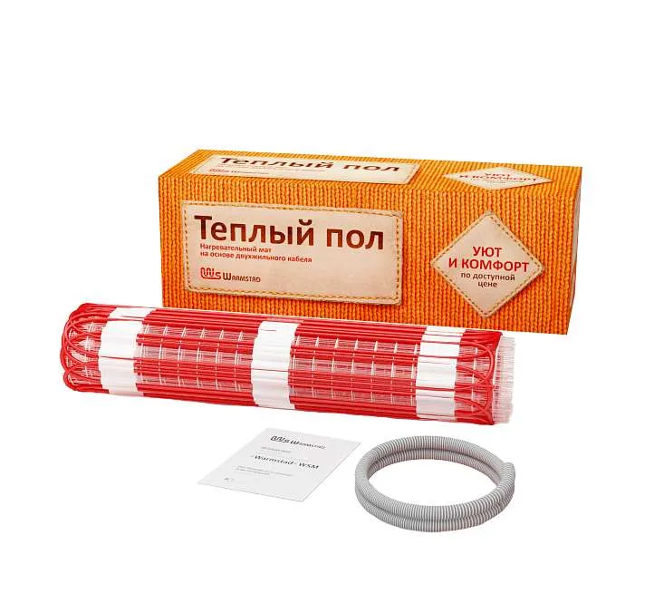 комплект "теплый пол" (мат) wsm 580вт/3.85кв.м warmstad 100035657400 от магазина Штепсель и батарейка.