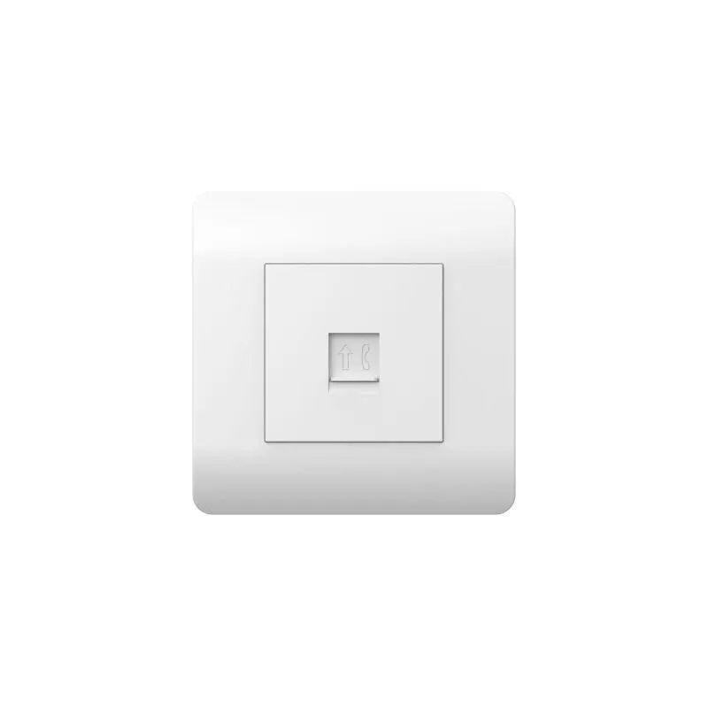розетка телефонная 1-м new3-e rj11 бел. chint 431539 от магазина Штепсель и батарейка.