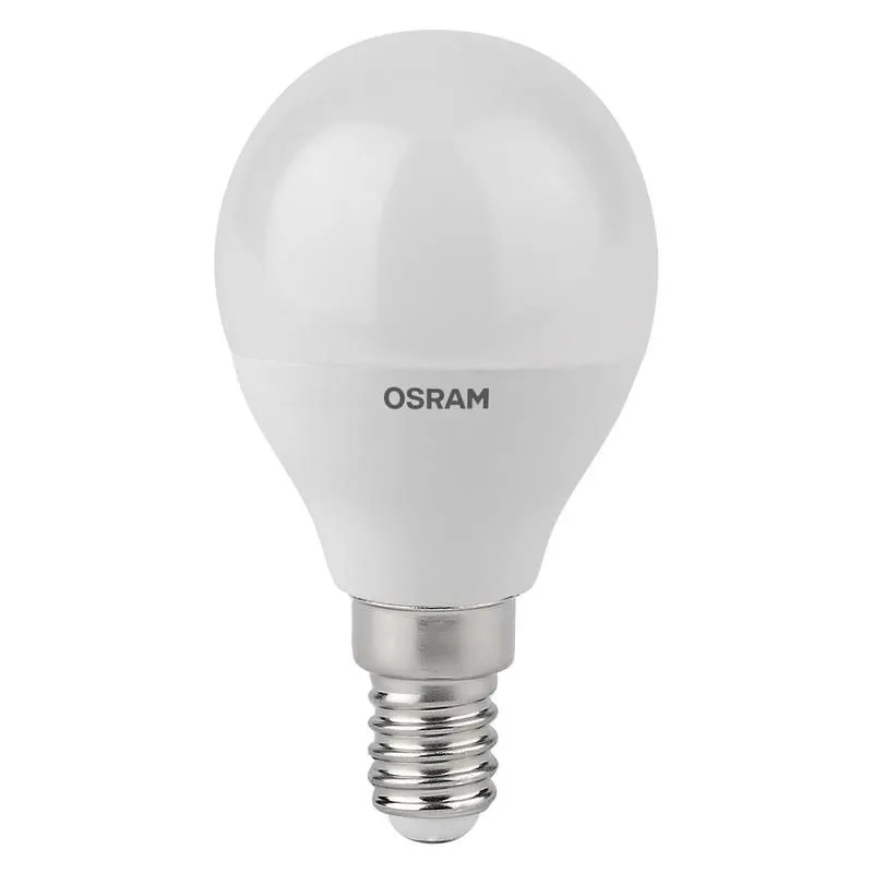 лампа светодиодная led antibacterial p 7.5вт шар матовая 2700к тепл. бел. e14 806лм 220-240в угол пучка 200град. бактерицидн. покрыт. (замена 75вт) osram 4058075561298 от магазина Штепсель и батарейка.