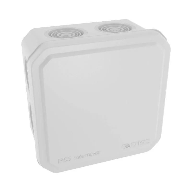 коробка ответвительная с 8+2 каб. вводами d25/20мм ip55 100х100х50мм dkc 53800 от магазина Штепсель и батарейка.