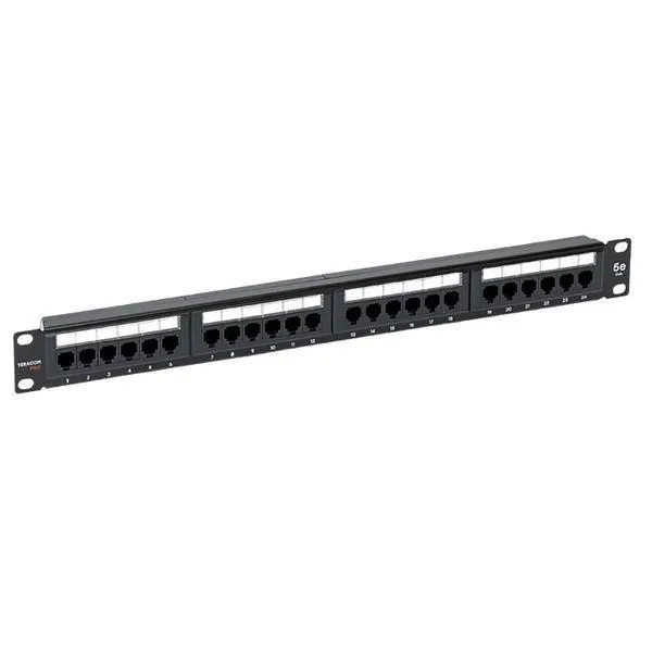 патч-панель 19дюйм 1u кат.5e utp неэкранир. 24 порта rj45 dual idc с органайзером teracom pro ekf trp-ppnl-5eutp-c1u24 от магазина Штепсель и батарейка.
