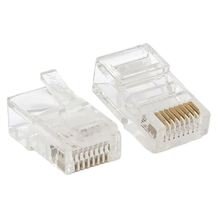 коннектор rj45 (8p8c) кат.5e неэкранир. teracom универс. (уп.50шт) ekf trc-plug-5eutp-50 от магазина Штепсель и батарейка.
