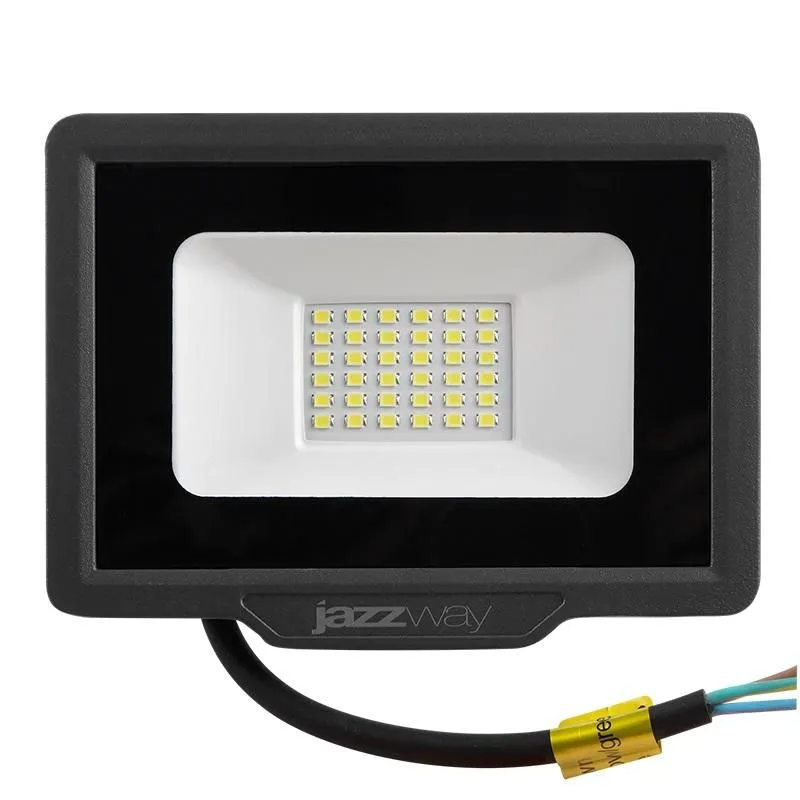 прожектор светодиодный pfl-c3 30вт 6500к ip65 до закален. прозр. стекло jazzway 5023567a от магазина Штепсель и батарейка.