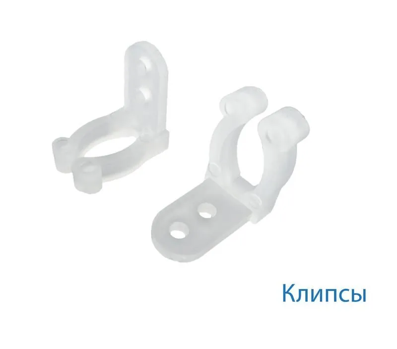 клипса для монтажа дюралайта 13мм (уп.20шт) космос koc-dl-cl13 от магазина Штепсель и батарейка.