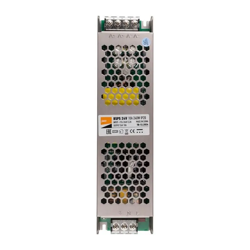 блок питания для светодиод. ленты bsps 240вт 10а 24в ip20 метал. pro+ jazzway 5024250 от магазина Штепсель и батарейка.