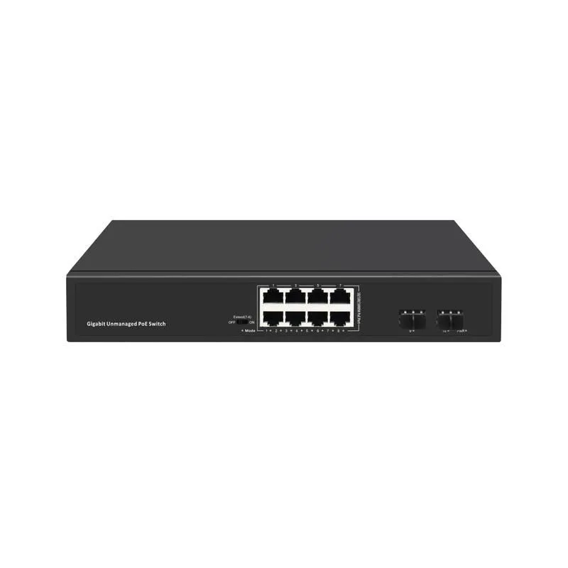 коммутатор неуправляемый 8poe 802.3af/at порта 1000мбит/с 7-8 порт до 250м cat6 2 sfp порта 1000мбит/с 120вт gigalink gl-sw-g005-08p от магазина Штепсель и батарейка.