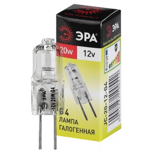 лампа галогенная g4-jc-20w-12v (нейтр, капсула) эра c0027369 от магазина Штепсель и батарейка.
