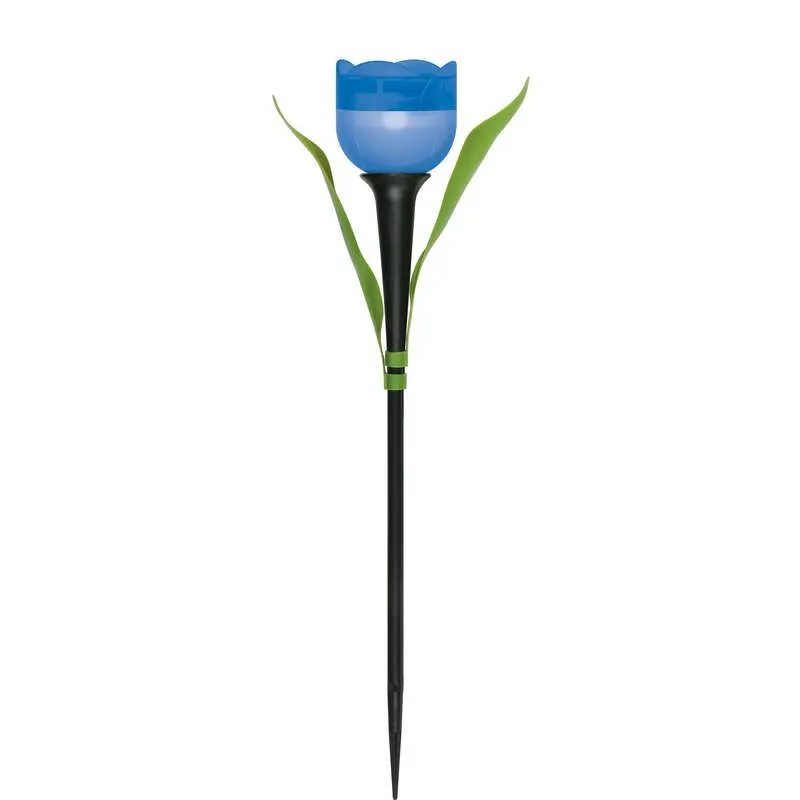 светильник садовый usl-c-454/pt305 "синий тюльпан" blue tulip ip44 солнечная батарея uniel ul-00004279 от магазина Штепсель и батарейка.