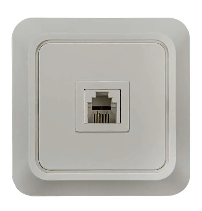 розетка телефонная 1-м сп bolleto 7034 16а ip20 бел. asd / in home 4690612000398 от магазина Штепсель и батарейка.