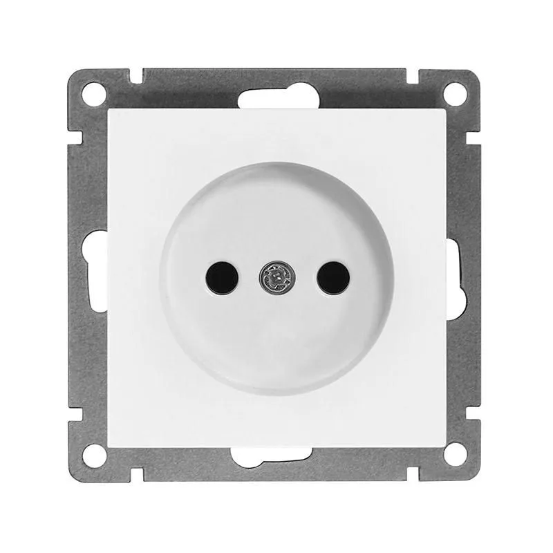 розетка 1-м сп афина 16а ip20 без заземл. механизм бел. universal a0022 от магазина Штепсель и батарейка.