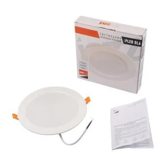 светильник светодиодный pled dl6 wh downlight 15вт 4000к ip40 дво встраив. pro jazzway 5036345 от магазина Штепсель и батарейка. - фото_4